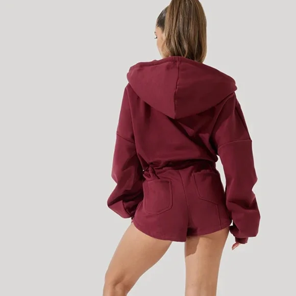 Cloud Romper - Red Wine - Picture 2 of 7
